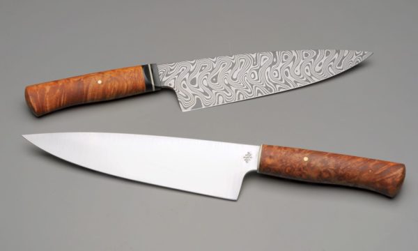 High End Kitchen Pair Of Chef Knives