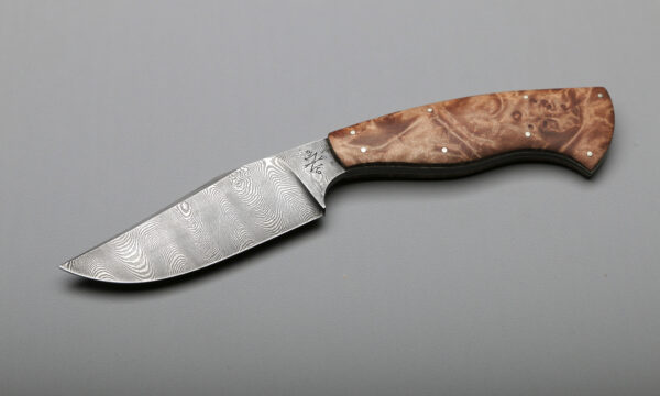 Peregrine Damascus & Maple Burl Best High End Kitchen Knives